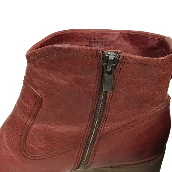Frye Claire Bootie Short Ankle Leather Boot - Picture 3 of 14